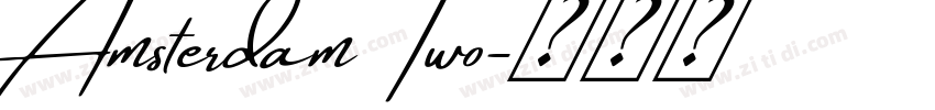 Amsterdam Two字体转换